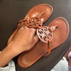 Tory sandals. Used last summer. Not too worn out.